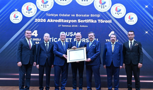 UŞAK TİCARET BORSASI TOBB AKREDİTASYON BELGESİNİ ALDI