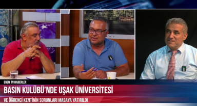 BASIN KULÜBÜ’NDE UŞAK ÜNİVERSİTESİ VE ÖĞRENCİ KENTİNİN SORUNLARI MASAYA YATIRILDI