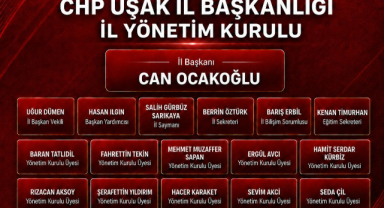 CHP UŞAK İL BAŞKANLIĞI’NDA YENİ YÖNETİM GÖREVE BAŞLADI
