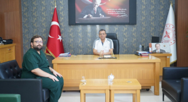 Doç. Dr. Fatih Karaaslan'dan İl Sağlık Müdürü Doç. Dr. Tarık Acar'a Ziyaret