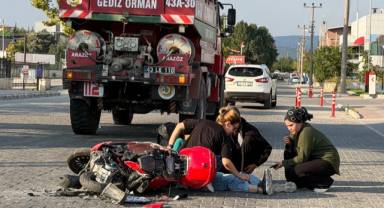 Gediz’de arazöz ile motosiklet çarpıştı: 1 yaralı