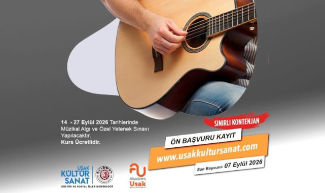 Uşak Belediyesi’nin sanat kurslarına ön başvurular başladı