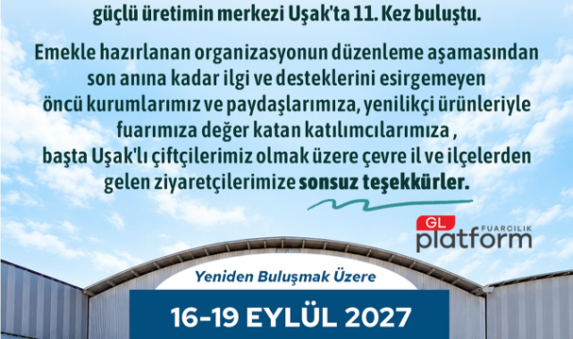 GL PLATFORM FUARCILIK’TAN TEŞEKKÜR