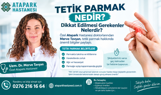 TETİK PARMAK NEDİR? UZMANINDAN ÖNEMLİ UYARILAR