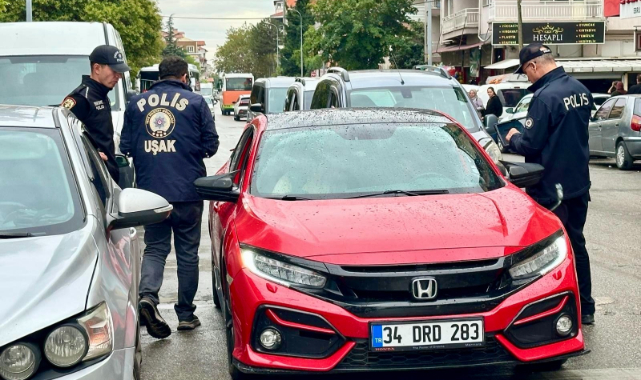 Uşak'ta okul çevrelerinde güvenlik denetimi gerçekleştirildi
