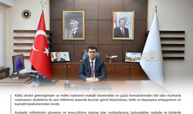 Uşak Valisi Dr. Serdar Kartal’dan