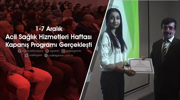 Acil Sağlık Hizmetleri Haftası Kapanış Programı Gerçekleşti