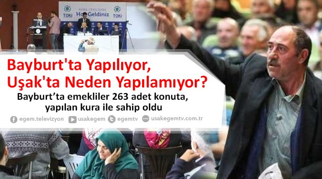 Bayburt'ta Yapılıyor, Uşak'ta Neden Yapılamıyor?