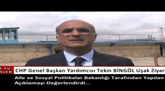 Chp Genel Başkan Yardımcısı Tekin Bingöl Uşak'ı Ziyaret Etti.