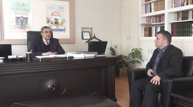 Egem TV Yönetim Kurulu, Uşak İl Müftüsü Kazım Güzel'i Ziyaret Etti