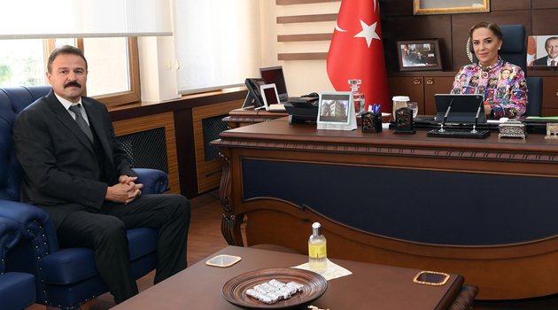 İl Emniyet Müdürü Mesut Gezer'den, Vali Funda Kocabıyık'a Ziyaret
