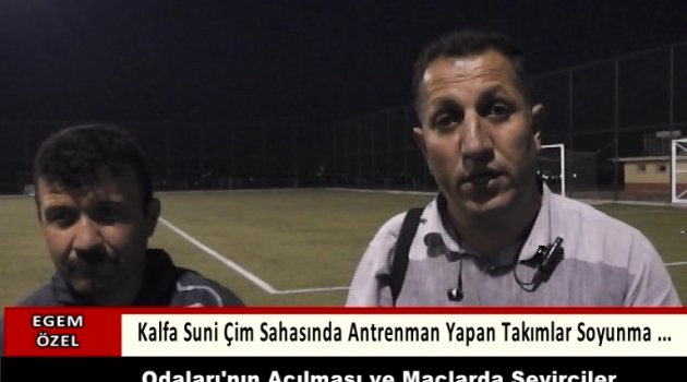 Kalfa Suni Çim Sahadaki Antrenman Yapan Takımlar Soyunma Odası Seyirciler Tuvalet İstiyor...