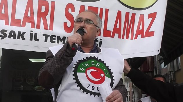 Şeker İş Sendikası Başkanı Yaşar Taylan Yaptığı Basın Açıklamasında İmza Kampanyasına Başladık, Dedi