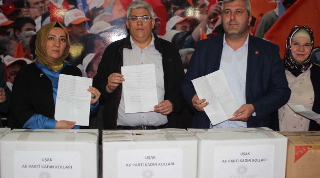 UŞAK AK PARTİ’DEN TERÖRLE MÜCADELE EDEN GÜVENLİK GÜÇLERİNE DESTEK