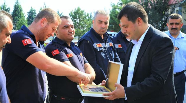 Uşak Belediye Başkanı Mehmet Çakın'dan, İtafiye Müdürlüğüne Ziyaret