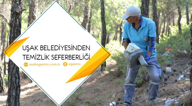 UŞAK BELEDİYESİNDEN TEMİZLİK SEFERBERLİĞİ