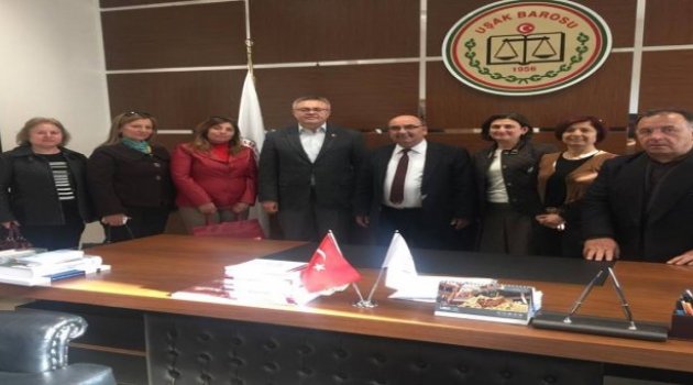 UŞAK CHP’DEN BARO BAŞKANI’NA ZİYARET