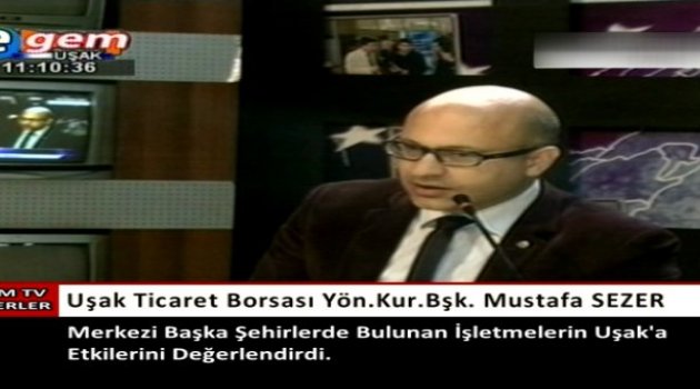 Uşak Ticaret Borsası Yönetim Kurulu Başkanı Mustafa Sezer Yapılan Etkinlikleri Anlattı