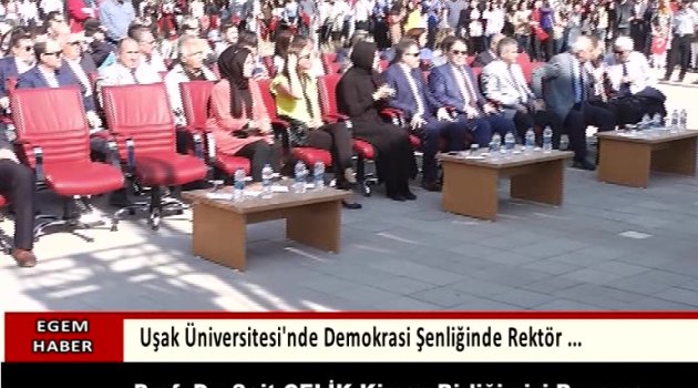 Uşak Üniversitesinde Demokrasi Şenliği Düzenlendi ...