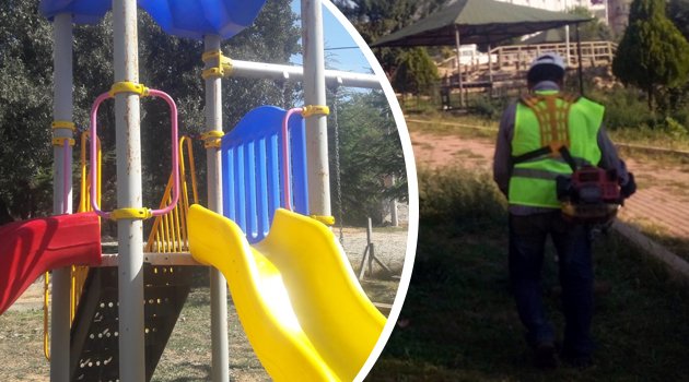 UŞAK'TA PARK VE BAHÇELER ARTIK DAHA BAKIMLI