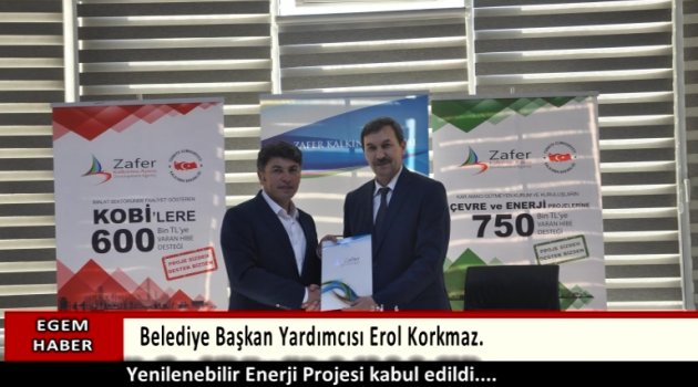 Yenilenebilir Enerji Projesi’nin kabul edildi